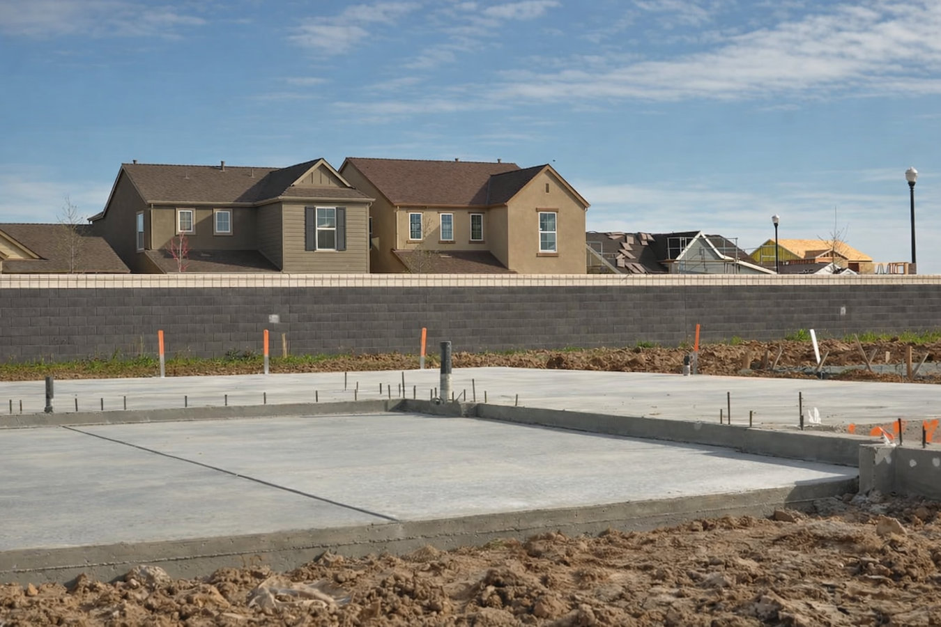 Slab foundation building in Encinitas, CA